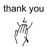 "Thank You" in ASL (American Sign Language)
